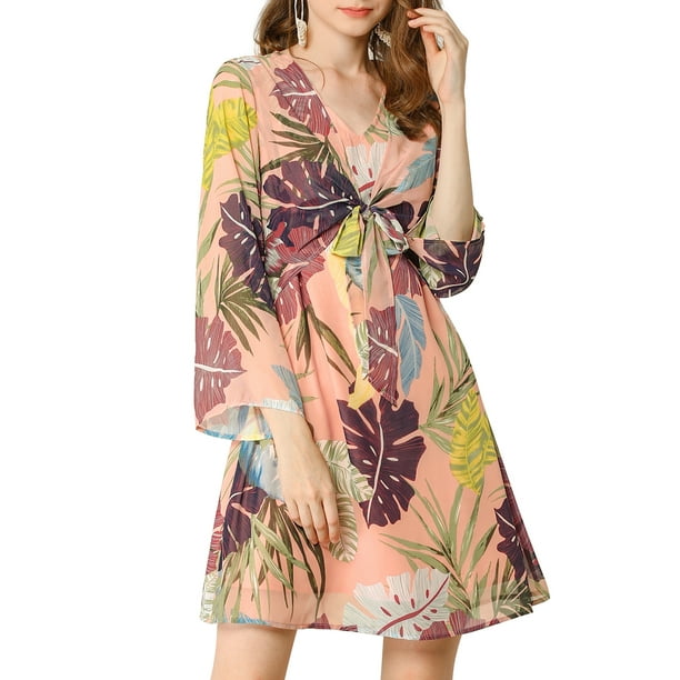 Allegra K Womens Spaghetti Strap V-Neck Feather Print Romper Allegra K Womens Spaghetti Strap V-Neck Feather Print Romper